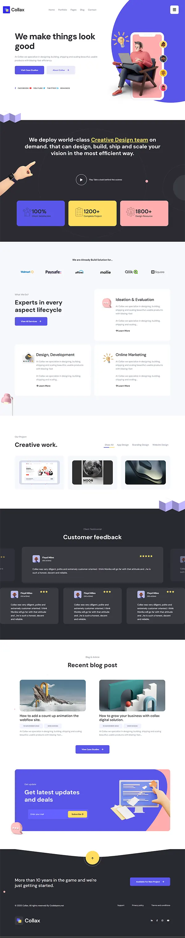 Collax - Joomla 6 Creative Agency And Portfolio Template